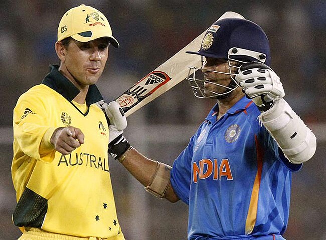 रिकी पोंटिंग और सचिन तेंदुलकर