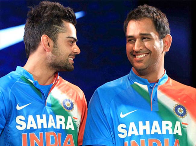 विराट कोहली और एम.एस. धोनी