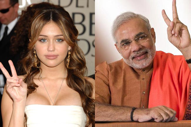पर्सन ऑफ द ईयर की रेस: माइली बनाम मोदी