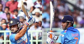 विराट कोहली और एमएस धोनी