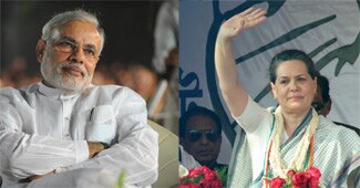 नरेंद्र मोदी, सोनिया गांधी