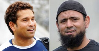 सचिन तेंदुलकर और सकलैन मुश्ताक