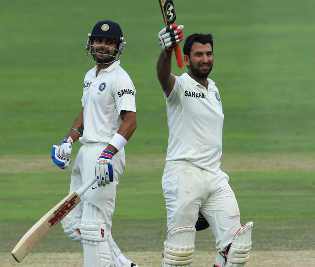 चेतेश्‍वर पुजारा और विराट कोहली