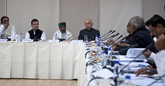 राहुल गांधी के साथ कांग्रेस मुख्यमंत्रियों की बैठक