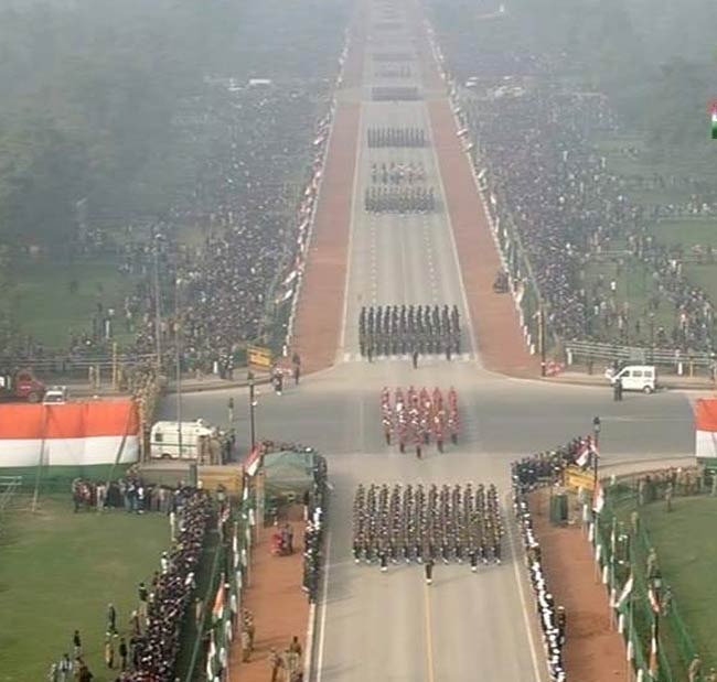 राजपथ पर गणतंत्र दिवस का उत्‍सव