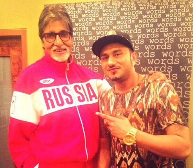 अमिताभ बच्‍चन के साथ हनी सिंह