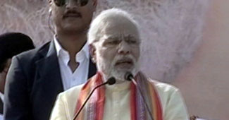 बीजेपी के पीएम उम्मीदवार नरेंद्र मोदी