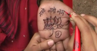 मेहंदी पर चढ़ा सियासी रंग