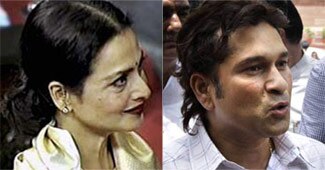 रेखा और सचिन तेंदुलकर