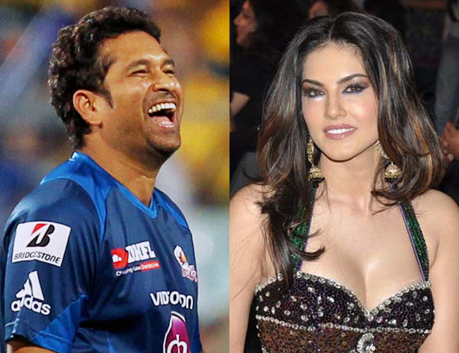 सचिन तेंदुलकर, सनी लियोन