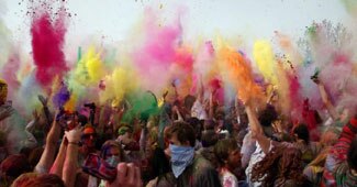 उटाह में होली का एक नजारा