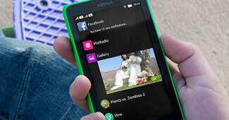 नोकिया एक्‍स एंड्रॉयड फोन