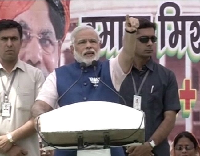 बीजेपी के पीएम उम्‍मीदवार नरेंद्र मोदी