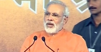 बीजेपी के पीएम पद के उम्‍मीदवार नरेंद्र मोदी