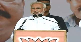 अपने चुनाव प्रचार अभियान के दौरान मोदी