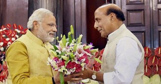 नरेंद्र मोदी और राजनाथ सिंह