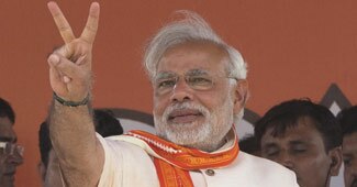 बीजेपी के पीएम उम्मीदवार नरेंद्र मोदी