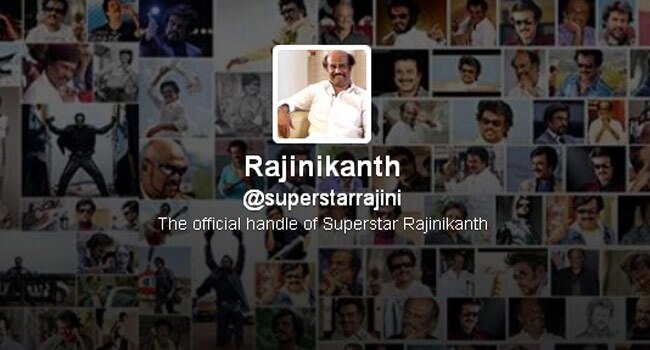 सुपरस्टार रजनीकांत का ट्विटर प्रोफाइल