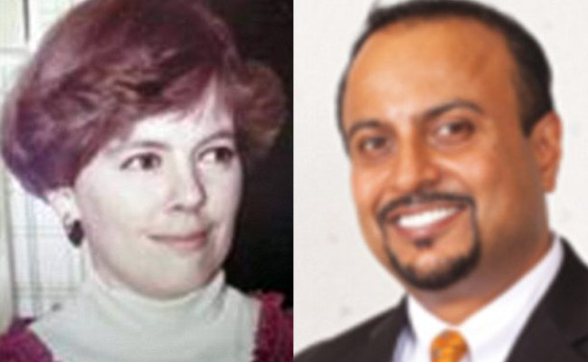 जुडिथ गान और भारतीय डेंटिस्ट रश्मि पटेल