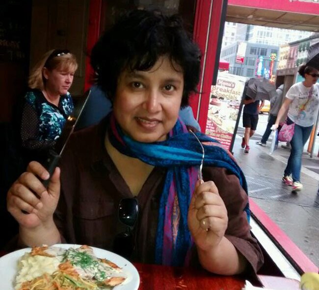 तस्‍लीमा ने अपनी यह ताजा तस्‍वीर ट्विटर पर डाली है