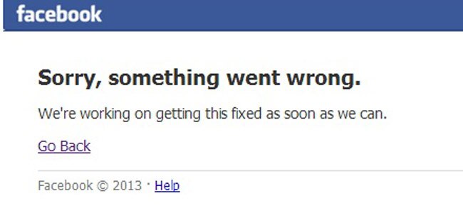 Facebook Down