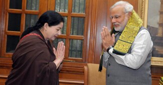 नरेंद्र मोदी और जयललिता