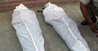 पुलिस द्वारा बरामद दोनों लाश