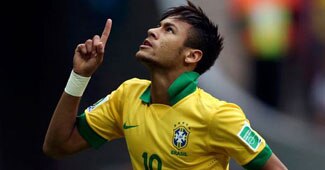 नेमार ने ब्राजील के लिए दो गोल दागे