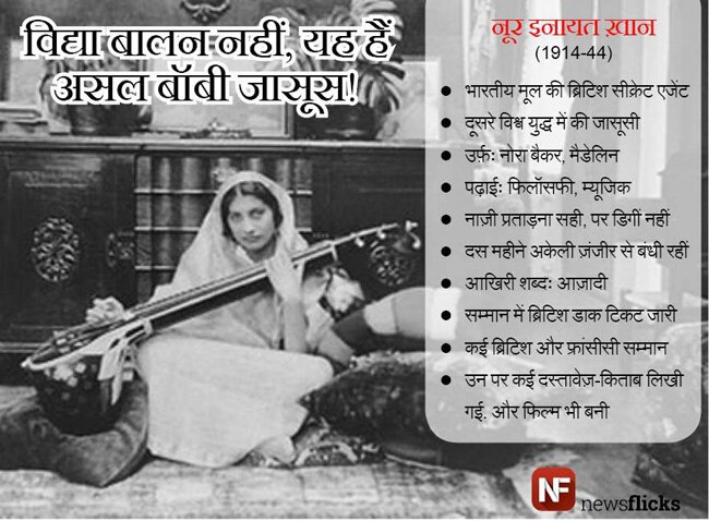 सीक्रेट एजेंट नूर इनायत खान