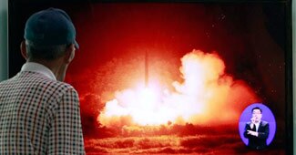 उत्‍तर कोरिया द्वारा दागी गई मिसाइल की फाइल फोटो