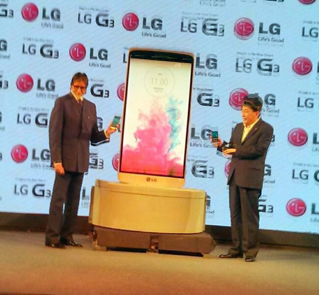 LG G3 की लॉचिंग के दौरान अमिताभ बच्‍चन