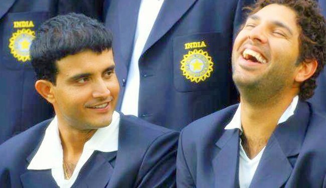 सौरव गांगुली और युवराज सिंह