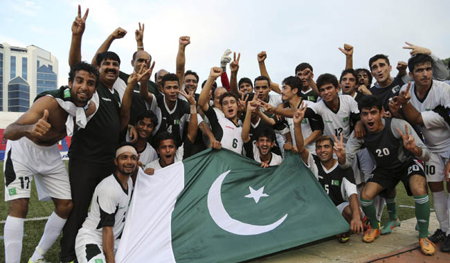 पाकिस्तान फुटबॉल टीम ने भारत को हराया