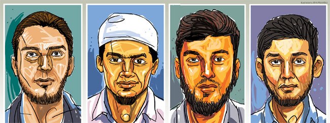 कल्याण के उन चार युवकों का स्केच