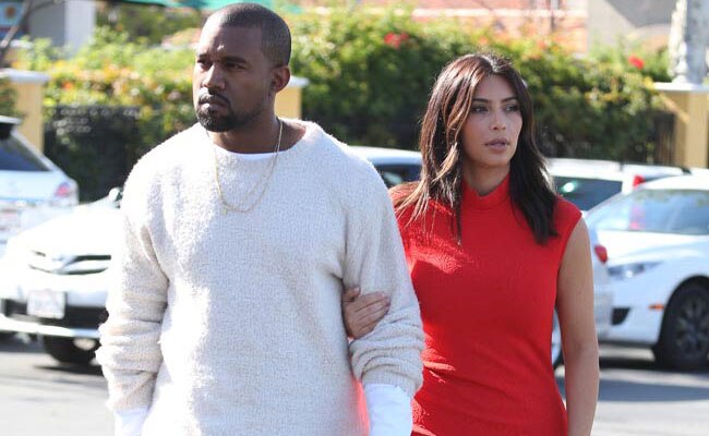 किम कर्दशियां और कान्‍ये वेस्‍ट की फाइल फोटो