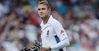 इंग्लैंड के तेज गेंदबाज स्टुअर्ट ब्रॉड