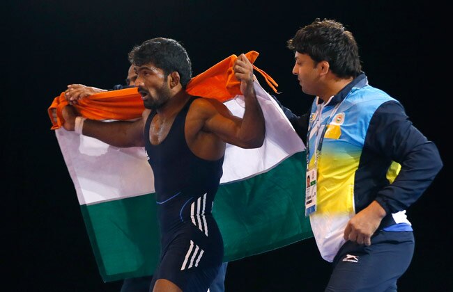 कुश्ती में योगेश्वर दत्त ने जीता गोल्ड