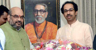 अमित शाह, उद्धव ठाकरे (फाइल फोटो)