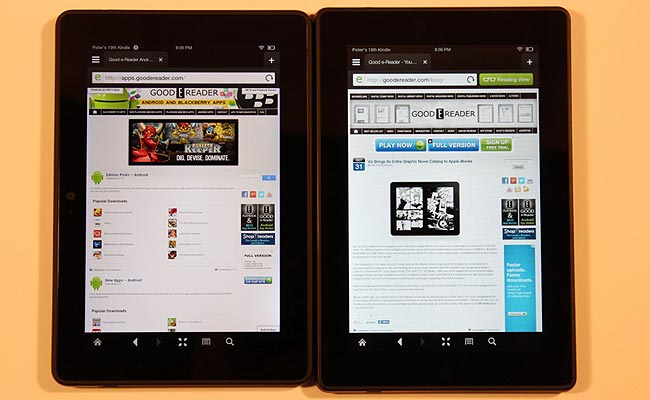 Fire HDX tablets and e-readers