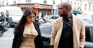 किम कार्दाशियां और कान्ये वेस्ट