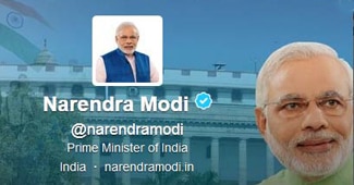पीएम नरेंद्र मोदी का ट्विटर प्रोफाइल