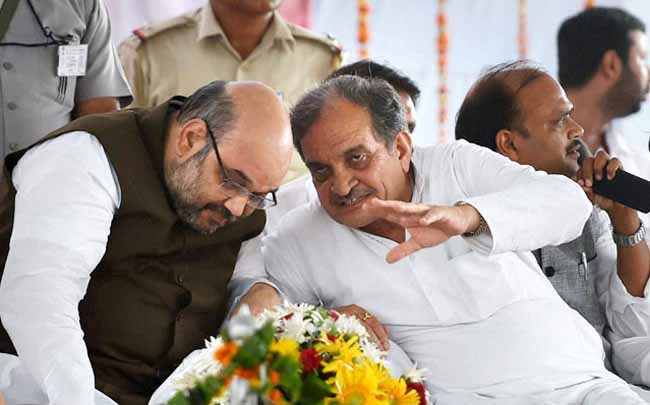 Amit Shah with Birender Singh