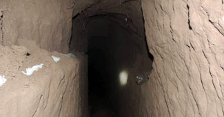 22 अगस्त 2014 को मिली इस सुरंग की यह पहली तस्वीर है