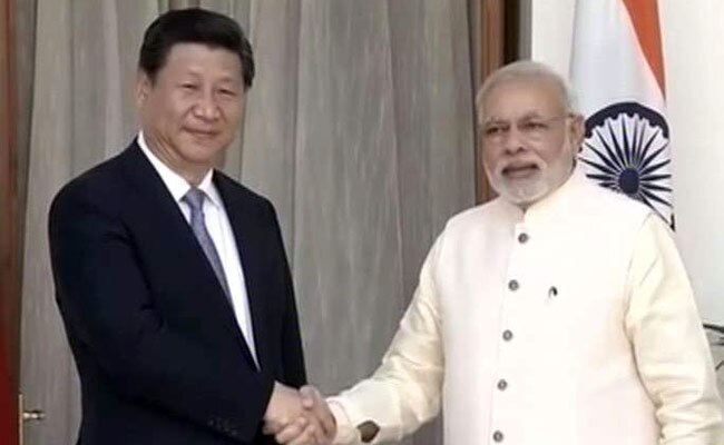 Xi Jinping with Modi