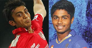 स्पिनर अक्षर पटेल और विकेटकीपर संजू सैमसन