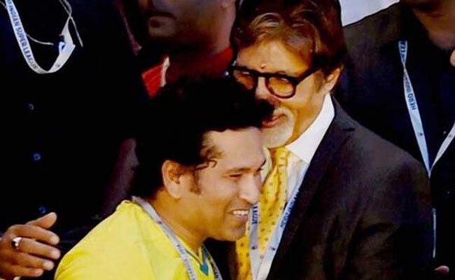 Amitabh bachchan with Sachin Tendulkar