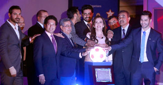 ISL के कार्यक्रम में लीग से जुड़ी हस्तियां