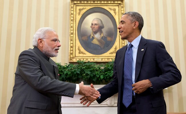 Narendra Modi with barack Obama