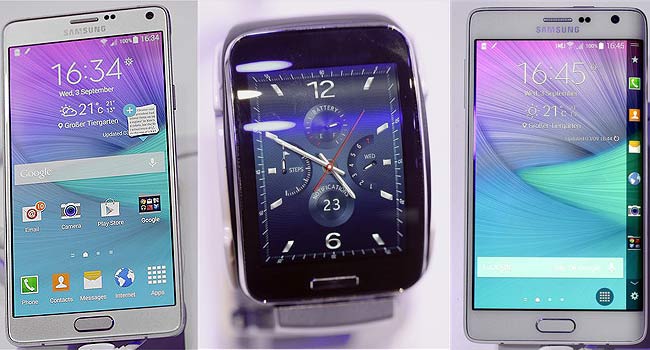 सैमसंग गैलेक्सी नोट4, सैमसंग गियरS स्मार्टवाच