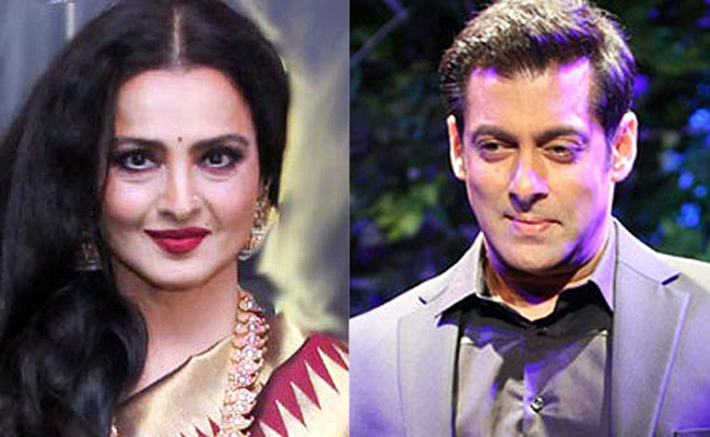 Actor Salman khan and Rekha